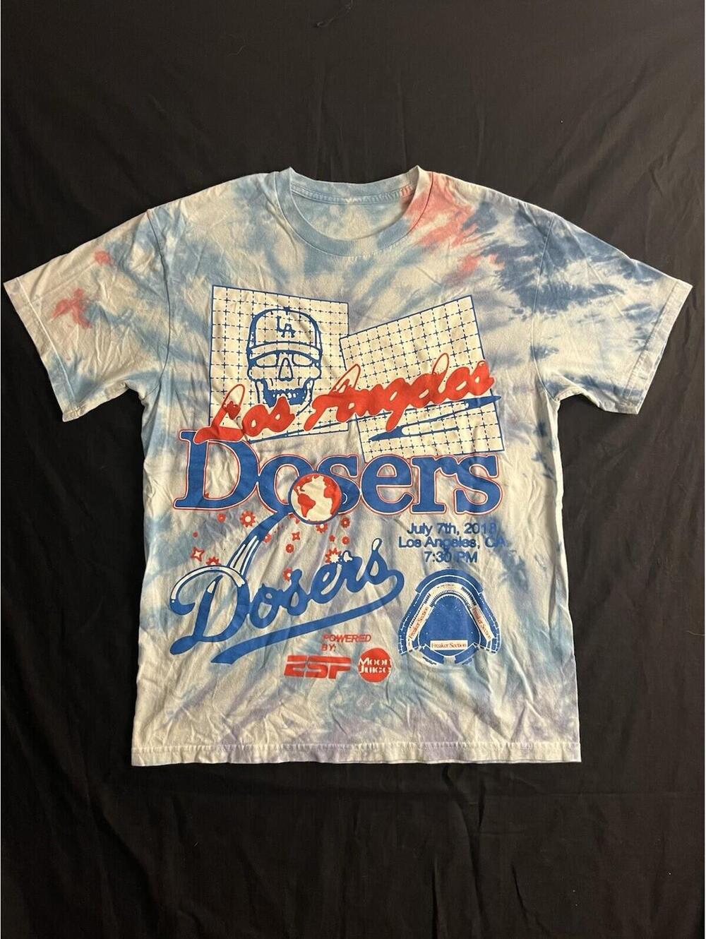 Online Ceramics Los Angeles Dosers Skull Bones L Shirt Tie Dye LA Grateful Dead